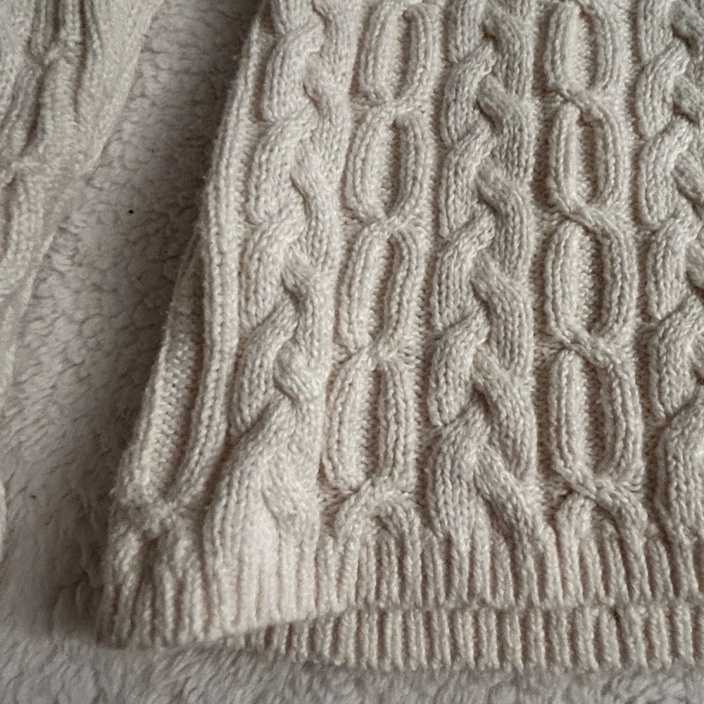 Talbots Ivory Cable Knit Sweater - Picture 8 of 11